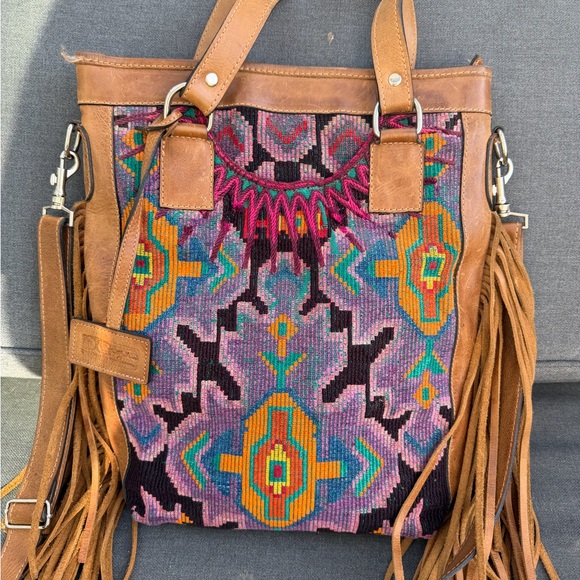DC bags guatemala Handbags - Nena & Co. Multicolor Fringe Tote Bag
